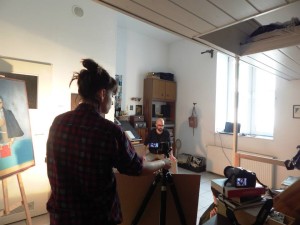 Przygotowanie prezentacji z Angelem Perdomo na wystawę "Zapalne szepty"